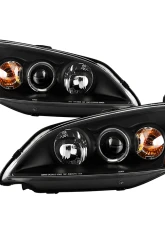 Spyder Auto Halo Black Projector Headlights for Honda Civic 2001-2003 2 4-Door Non Si Model                                     - PRO-YD-HC01-AM-BK - Image 12