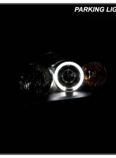 Spyder Auto Halo Black Projector Headlights for Honda Civic 2001-2003 2 4-Door Non Si Model                                     - PRO-YD-HC01-AM-BK - Image 12