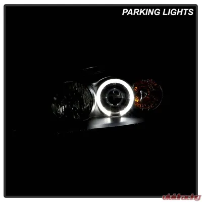 Spyder Auto Halo Black Projector Headlights for Honda Civic 2001-2003 2 4-Door Non Si Model - PRO-YD-HC01-AM-BK