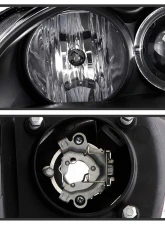 Spyder Auto Halo Black Projector Headlights for Honda Civic 2001-2003 2 4-Door Non Si Model                                     - PRO-YD-HC01-AM-BK - Image 4