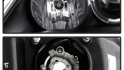 Spyder Auto Halo Black Projector Headlights for Honda Civic 2001-2003 2 4-Door Non Si Model                                     - PRO-YD-HC01-AM-BK - Image 4