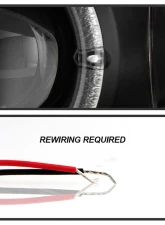 Spyder Auto Halo Black Projector Headlights for Honda Civic 2001-2003 2 4-Door Non Si Model                                     - PRO-YD-HC01-AM-BK - Image 5