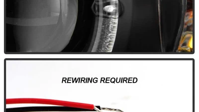 Spyder Auto Halo Black Projector Headlights for Honda Civic 2001-2003 2 4-Door Non Si Model                                     - PRO-YD-HC01-AM-BK - Image 5