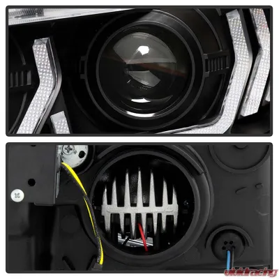 Spyder Auto Apex Headlight Black with LED Sequential Turn Signal for Honda Civic 2016-2020 - PRO-YD-HC16AP-SEQ-BK