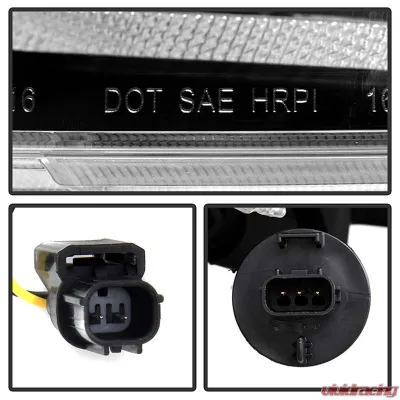 Spyder Auto Apex Headlight Black with LED Sequential Turn Signal for Honda Civic 2016-2020 - PRO-YD-HC16AP-SEQ-BK