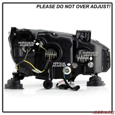 Spyder Auto Apex Headlight Black with LED Sequential Turn Signal for Honda Civic 2016-2020 - PRO-YD-HC16AP-SEQ-BK