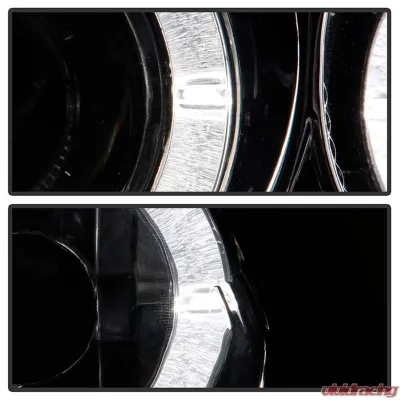 Spyder Auto Smoke 1-Piece LED Halo Projector Headlights for Honda Civic 1992-1995 - PRO-YD-HC921P-23D-AM-SMC