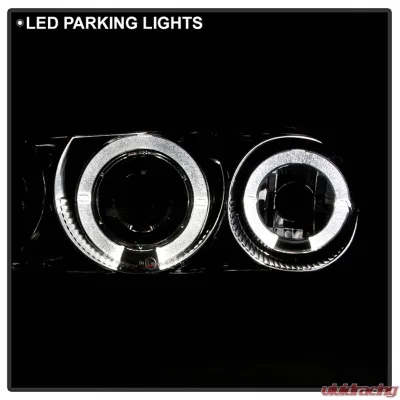 Spyder Auto Smoke 1-Piece LED Halo Projector Headlights for Honda Civic 1992-1995 - PRO-YD-HC921P-23D-AM-SMC