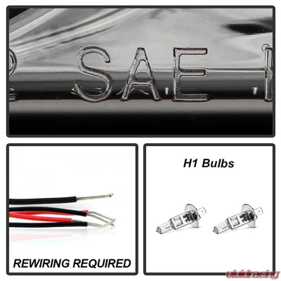 Spyder Auto Smoke 1-Piece LED Halo Projector Headlights for Honda Civic 1992-1995 - PRO-YD-HC921P-23D-AM-SMC