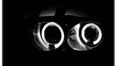 Spyder Auto Smoke 1-Piece LED Halo Projector Headlights for Honda Civic 1992-1995                                     - PRO-YD-HC921P-23D-AM-SMC - Image 9