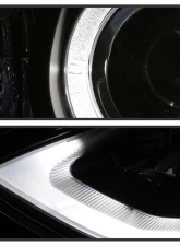 Spyder Auto Black DRL LED Halo Projector Headlights for Hyundai Elantra 2011-2013                                     - PRO-YD-HYELAN11-DRL-BK - Image 10