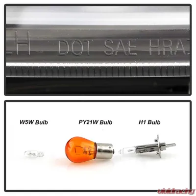 Spyder Auto Black DRL LED Halo Projector Headlights for Hyundai Elantra 2011-2013 - PRO-YD-HYELAN11-DRL-BK