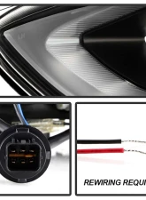 Spyder Auto Black DRL LED Halo Projector Headlights for Hyundai Elantra 2011-2013                                     - PRO-YD-HYELAN11-DRL-BK - Image 6