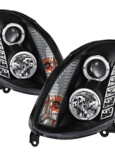 Spyder Auto DRL LED Black Projector Headlights for Infiniti G35 2-Door 2003-2007                                     - PRO-YD-IG35032D-DRL-BK - Image 9