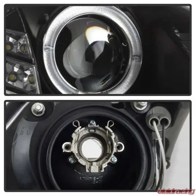 Spyder Auto DRL LED Black Projector Headlights for Infiniti G35 2-Door 2003-2007 - PRO-YD-IG35032D-DRL-BK