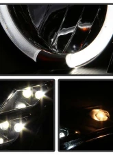 Spyder Auto DRL LED Black Projector Headlights for Infiniti G35 2-Door 2003-2007                                     - PRO-YD-IG35032D-DRL-BK - Image 7