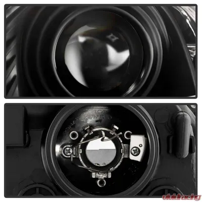 Spyder Auto Black DRL LED Halo Projector Headlights for 2003-2004 Infiniti G35 4-Door - PRO-YD-IG35034D-DRL-BK