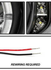 Spyder Auto Black DRL LED Halo Projector Headlights for 2003-2004 Infiniti G35 4-Door                                     - PRO-YD-IG35034D-DRL-BK - Image 5