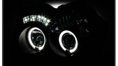 Spyder Auto Black LED Halo Projector Headlights with High H1 for Jeep Grand Cherokee 2008-2010                                     - PRO-YD-JGC08-HL-BK - Image 8