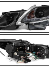 Spyder Auto Projector Headlights DRL LED Black for Lexus GS300 GS350 GS450 GS460 2006-2011                                     - PRO-YD-LG06-HID-DRL-BK - Image 2