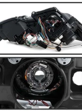 Spyder Auto Projector Headlights DRL LED Black for Lexus GS300 GS350 GS450 GS460 2006-2011                                     - PRO-YD-LG06-HID-DRL-BK - Image 3