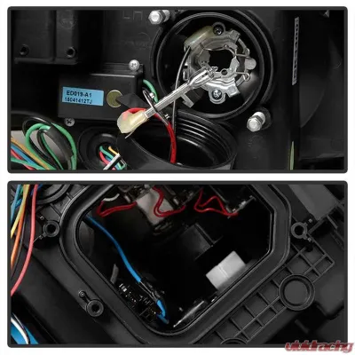 Spyder Auto Projector Headlights DRL LED Black for Lexus GS300 GS350 GS450 GS460 2006-2011 - PRO-YD-LG06-HID-DRL-BK