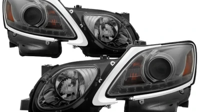 Spyder Auto Signature Projector Headlights Xenon/HID DRL LED Smoke for Lexus GS300/350/450/460 2006-2011                                     - PRO-YD-LG06-HID-DRL-SM - Image 8