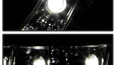 Spyder Auto Black Projector Headlights for Mazda 3 2004-2008 4-Door Sedan Non-HID DRL LED                                     - PRO-YD-M304-DRL-BK - Image 10