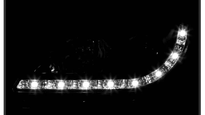 Spyder Auto Black Projector Headlights for Mazda 3 2004-2008 4-Door Sedan Non-HID DRL LED                                     - PRO-YD-M304-DRL-BK - Image 12