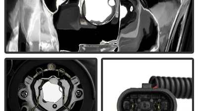 Spyder Auto Black Projector Headlights for Mazda 3 2004-2008 4-Door Sedan Non-HID DRL LED                                     - PRO-YD-M304-DRL-BK - Image 4