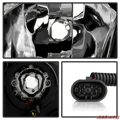 Spyder Auto Black Projector Headlights for Mazda 3 2004-2008 4-Door Sedan Non-HID DRL LED - PRO-YD-M304-DRL-BK