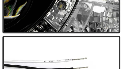 Spyder Auto Black Projector Headlights for Mazda 3 2004-2008 4-Door Sedan Non-HID DRL LED                                     - PRO-YD-M304-DRL-BK - Image 5