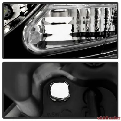 Spyder Auto Black Projector Headlights for Mazda 3 2004-2008 4-Door Sedan Non-HID DRL LED - PRO-YD-M304-DRL-BK