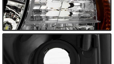 Spyder Auto Black Projector Headlights for Mazda 3 2004-2008 4-Door Sedan Non-HID DRL LED                                     - PRO-YD-M304-DRL-BK - Image 7