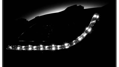 Spyder Auto Black Projector Headlights for Mazda 3 2004-2008 4-Door Sedan Non-HID DRL LED                                     - PRO-YD-M304-DRL-BK - Image 9