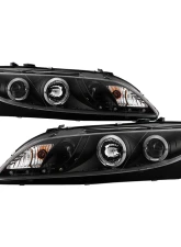 Spyder Auto Black DRL LED Halo Projector Headlights for Mazda 6 2003-2005 with Fog Lights                                     - PRO-YD-M603-FOG-DRL-BK - Image 12