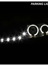 Spyder Auto Black DRL LED Halo Projector Headlights for Mazda 6 2003-2005 with Fog Lights                                     - PRO-YD-M603-FOG-DRL-BK - Image 12