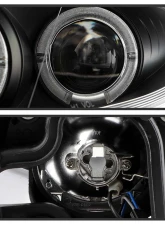 Spyder Auto Black DRL LED Halo Projector Headlights for Mazda 6 2003-2005 with Fog Lights                                     - PRO-YD-M603-FOG-DRL-BK - Image 3