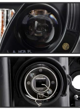 Spyder Auto Black DRL LED Halo Projector Headlights for Mazda 6 2003-2005 with Fog Lights                                     - PRO-YD-M603-FOG-DRL-BK - Image 4