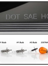 Spyder Auto Black DRL LED Halo Projector Headlights for Mazda 6 2003-2005 with Fog Lights                                     - PRO-YD-M603-FOG-DRL-BK - Image 7