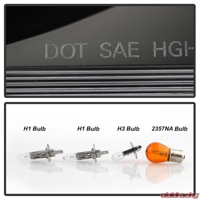 Spyder Auto Black DRL LED Halo Projector Headlights for Mazda 6 2003-2005 with Fog Lights - PRO-YD-M603-FOG-DRL-BK