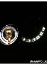 Spyder Auto Chrome DRL LED Halo Projector Headlights for 2005-2009 Mercedes Benz CLK63 AMG                                     - PRO-YD-MBCLK03-DRL-C - Image 9