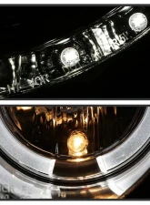 Spyder Auto Chrome DRL LED Halo Projector Headlights for 2005-2009 Mercedes Benz CLK63 AMG                                     - PRO-YD-MBCLK03-DRL-C - Image 7