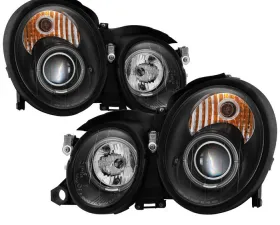 Spyder Auto Halo Black Projector Headlights for Mercedes Benz CLK 1998-2002