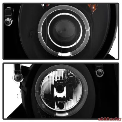 Spyder Auto Halo Black Projector Headlights for Mercedes Benz CLK 1998-2002 - PRO-YD-MBCLK98-HL-BK