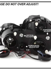 Spyder Auto Halo Black Projector Headlights for Mercedes Benz CLK 1998-2002                                     - PRO-YD-MBCLK98-HL-BK - Image 5