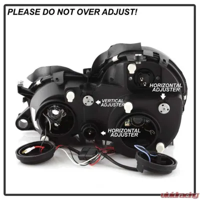Spyder Auto Halo Black Projector Headlights for Mercedes Benz CLK 1998-2002 - PRO-YD-MBCLK98-HL-BK