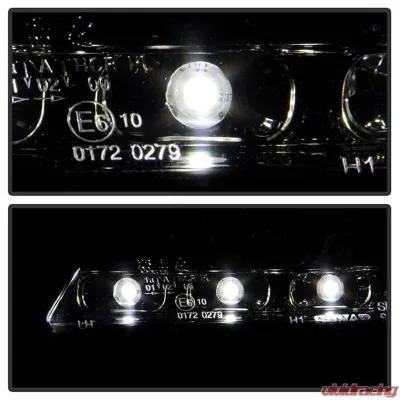 Spyder Auto Chrome DRL Projector Headlights for Mercedes Benz SLK55 AMG 2005-2010 - PRO-YD-MBSLK05-HID-DRL-C