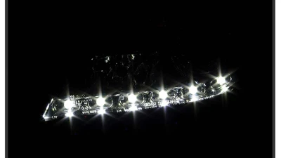 Spyder Auto Chrome DRL Projector Headlights for Mercedes Benz SLK55 AMG 2005-2010                                     - PRO-YD-MBSLK05-HID-DRL-C - Image 11