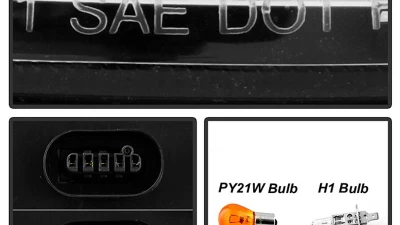 Spyder Auto Chrome DRL Projector Headlights for Mercedes Benz SLK55 AMG 2005-2010                                     - PRO-YD-MBSLK05-HID-DRL-C - Image 6